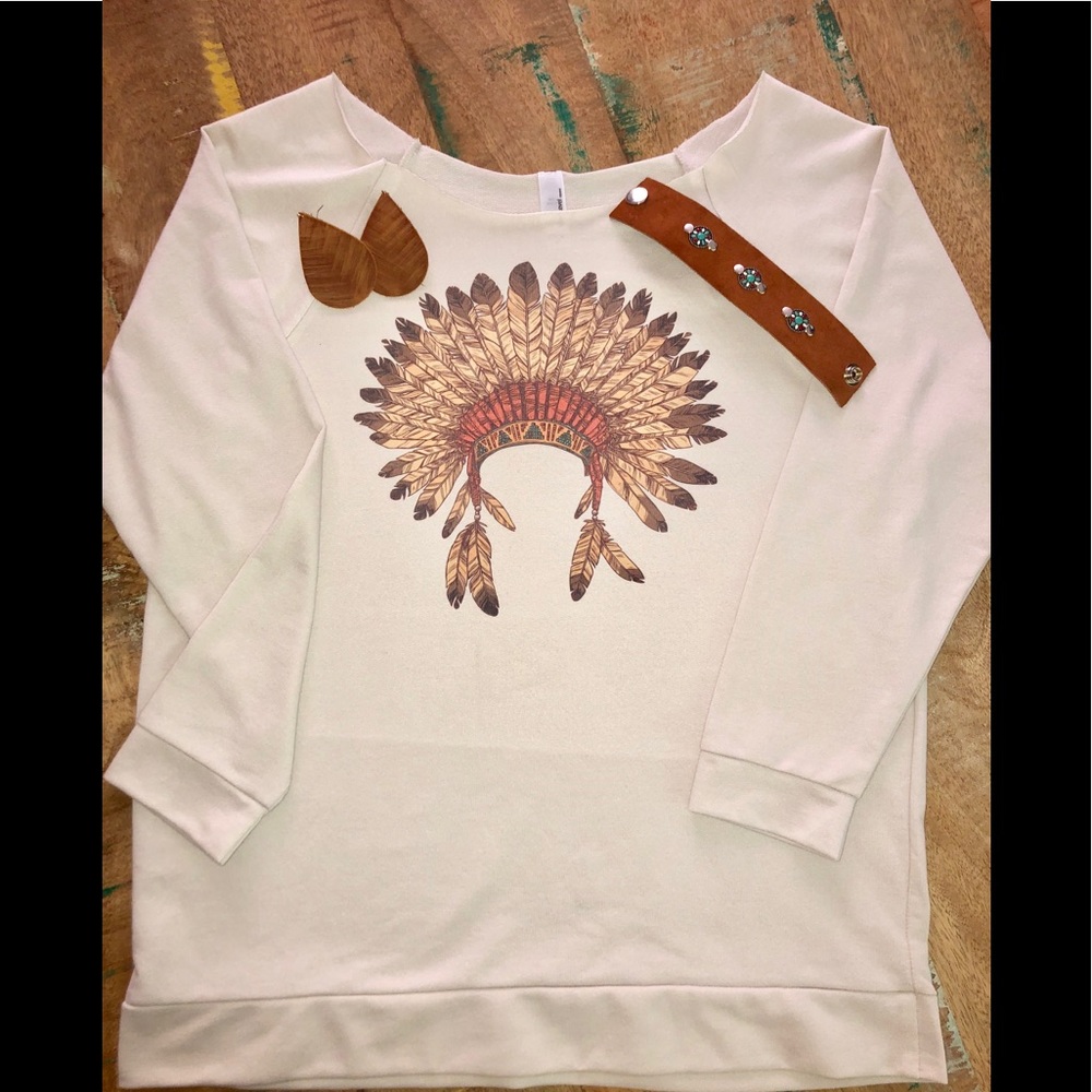 New!! Headdress fall sweatshirt
